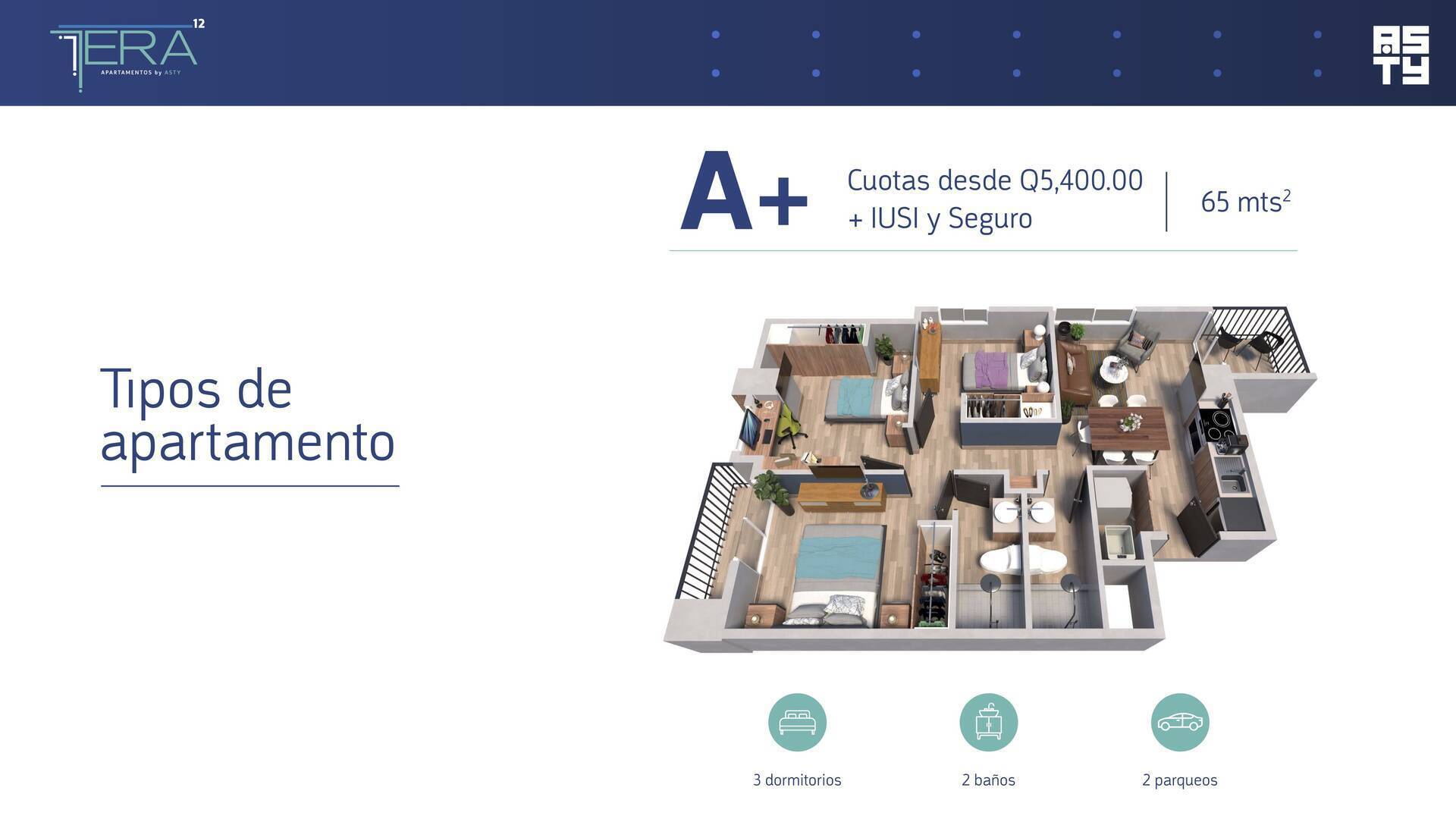 #649 - Apartamento para Venta en Ciudad de Guatemala - Guatemala